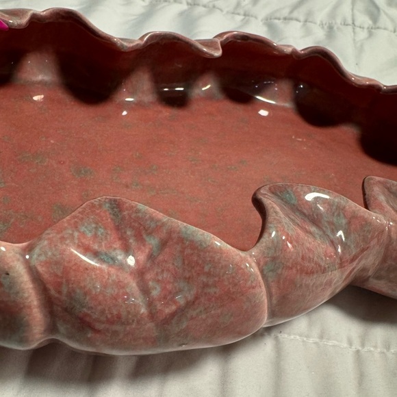 Vintage Mid Century Artistic California #208 Mauve Art Pottery Planter Trinket - Picture 16 of 16